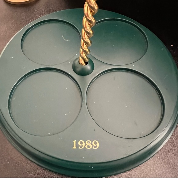 Hallmark Ornament 1989 Carousel Display Horses 1st 2nd 3rd 4th Stand Christmas - Picture 16 of 16